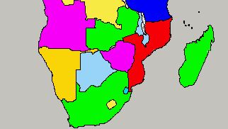 Map of Southern Africa
