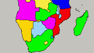 Map of Southern Africa